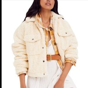 We The Free Cream Teddy Jacket